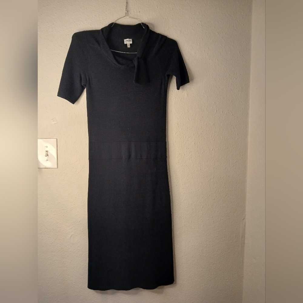 Armani‎ Collezioni Elegant Black Midi Dress